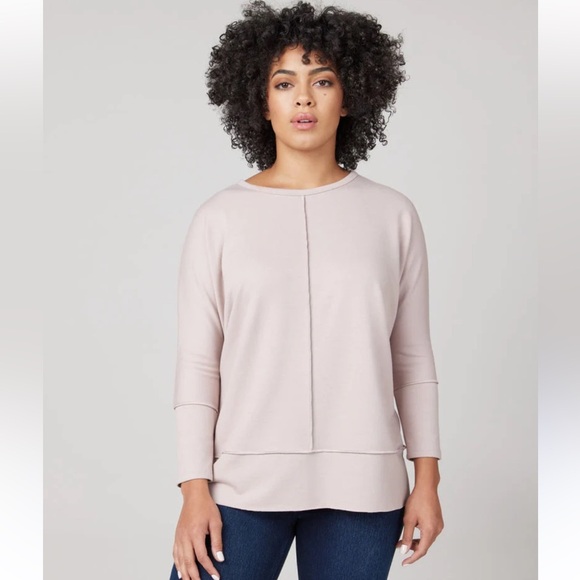 Spanx Women's Perfect Length Dolman 3/4 Sleeve Top Oat - Picture 1 of 11